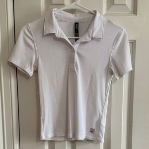 Vuori Short Sleeve Polo Top | White, Size S